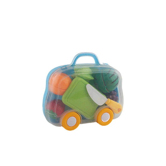1 juego de juguetes de corte de simulación fruta de plástico hágalo usted mismo juguetes de cocina para niños