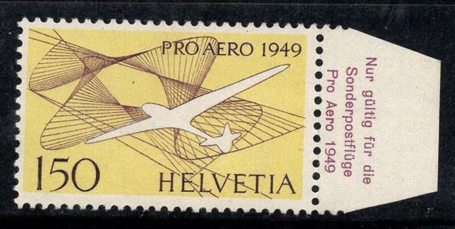 Schweiz 1949 Mi. 518 Postfrisch 100% Flugpost 150 C, Flugzeug