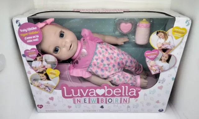 NEW SEALED Luvabella Newborn Interactive Baby Doll With Lifelike Real Expression