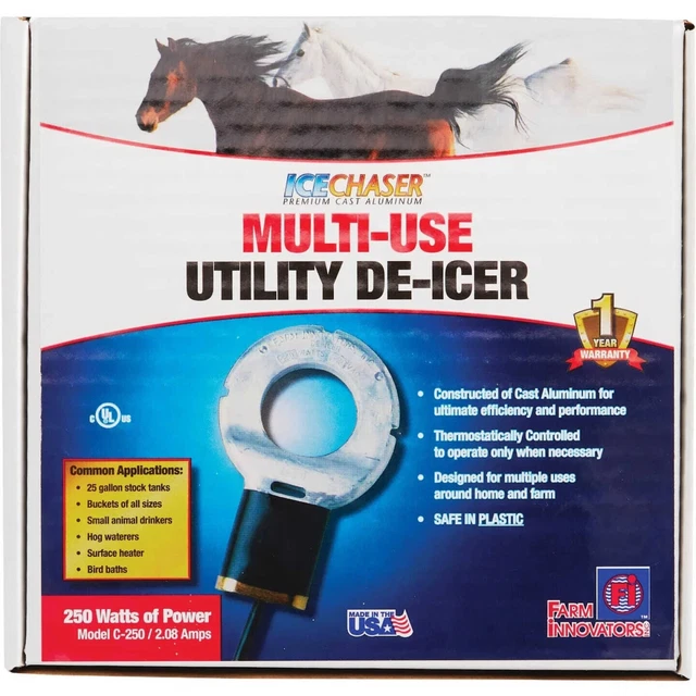 Farm Innovators Ice Chaser Multi-Use De-Icer 500 Watts Model C-500