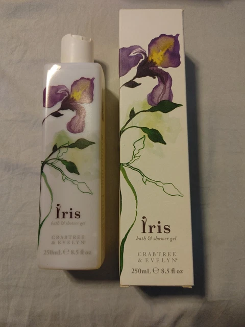 Gel de baño y ducha Crabtree & Evelyn IRIS 8,5 fl oz. (250 ml) nuevo en caja