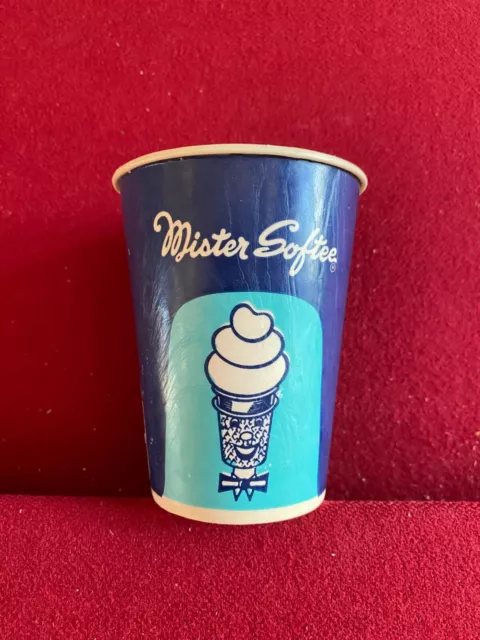 1960's, Mister Softee, "Un-Used", (8 oz) Wax Paper Cup (Scarce / Vintage)
