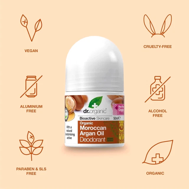 Drorganic Bioactifs Biologique Naturel Déodorant Roll On Fraîcheur 