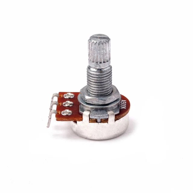 A500K OHM Audio POTS Guitar Potentiometers 18mm Shaft Volume and Tone Controls