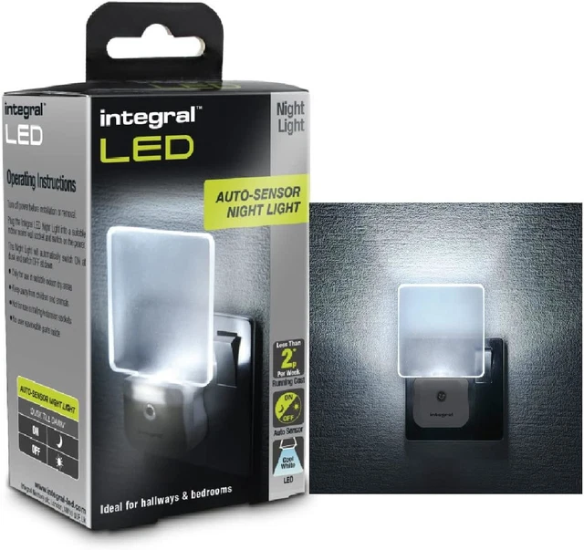 INTEGRAL LED NIGHT Light, Plug in Walls with Dusk to Dawn Photocell