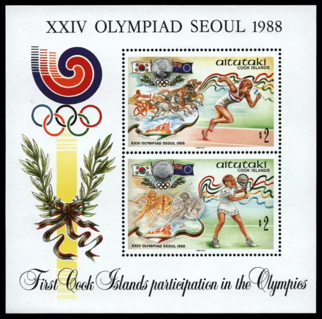 Aitutaki 1988 - Mi-Nr. Block 70 ** - MNH - Olympia Seoul