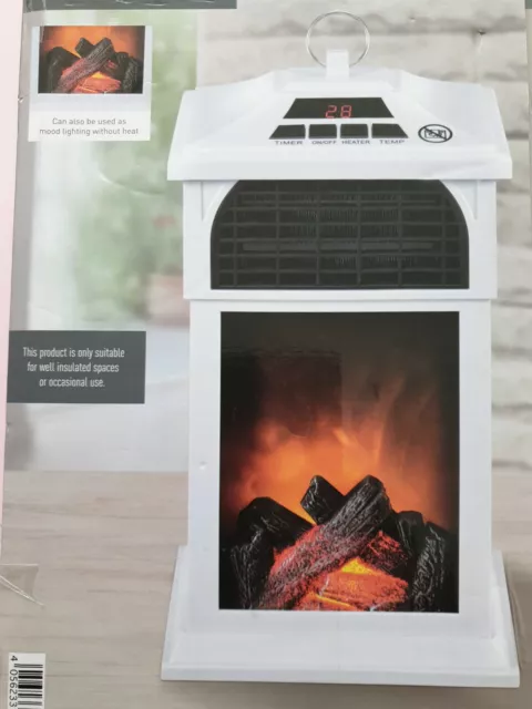 LED FIREPLACE STYLE Lantern With Heating And Remote Control 24.99