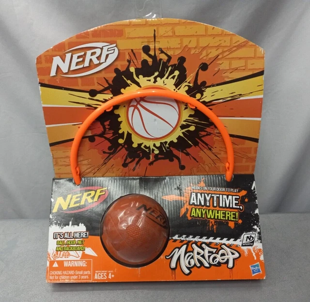 Nerf N-Sports Nerfoop Set Orange Basketball Hasbro Nerf N-Sports Nerfoop Set Orange Basketball Hasbro