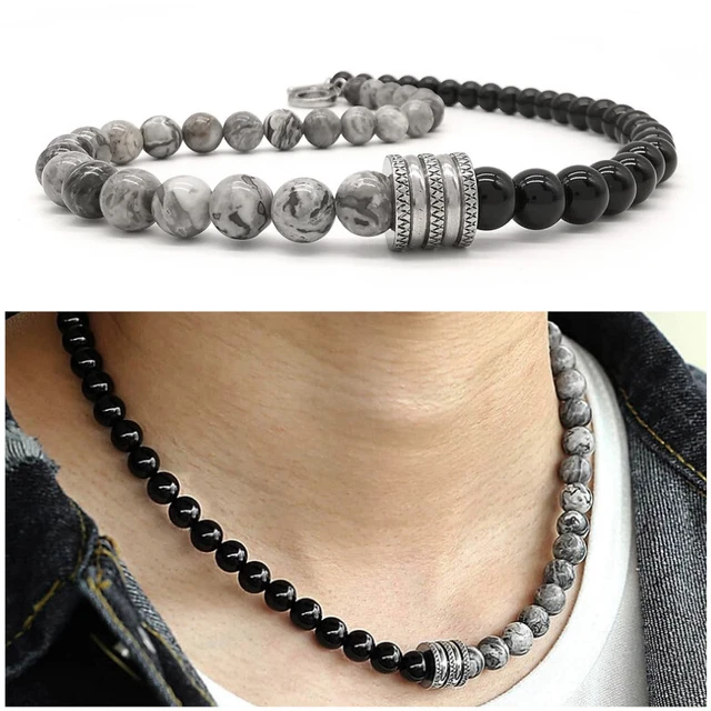 Black 2mm Leather Adjustable Unisex Cord Surfer Choker Necklace- Made In USA EBa - Foto 4