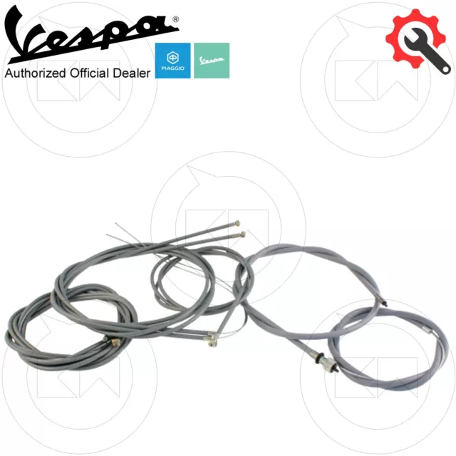 KIT TRASMISSIONE COMPLETO 7Pz CAVI GUAINA PIAGGIO VESPA PX 125/150/200 MILLENIUM