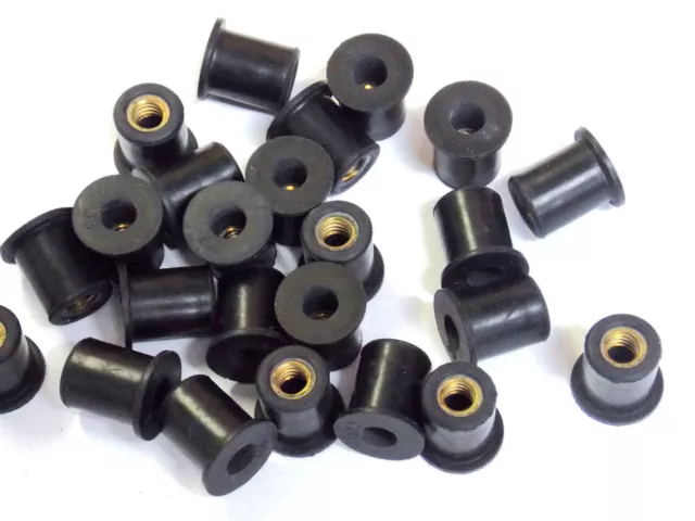 New rubber well nuts, Choose size and Quantity, motorbike fairing nut, wellnut