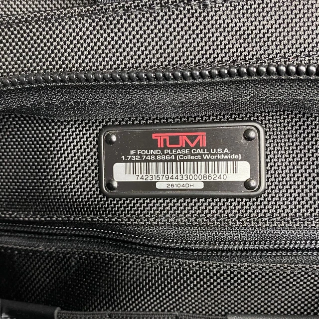 Tumi Alpha Deluxe Wheeled Briefcase Laptop Rolling Bag 26104D4 Expandable Carry 4
