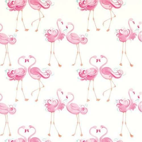 Preis pro Rolle Laura Ashley hübsche Flamingo Tapete gleiche Charge NEU Kinder Mädchen