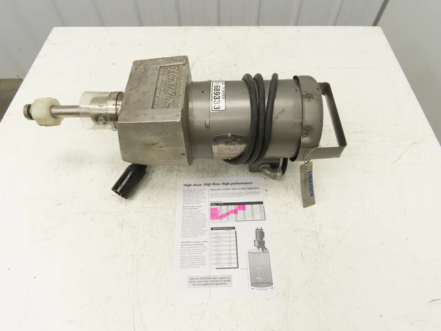 Lightnin EKXJ-33 Clamp-Mount Drum Tank Mixer Agitator .3Hp 1725 RPM 230/460V 3PH