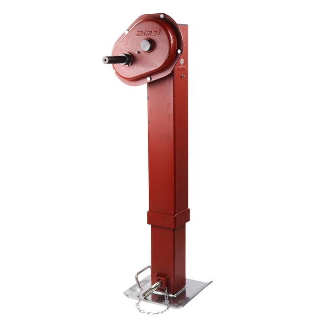 Stützwinde Hub 420 mm 2-Gang 10000 kg Tragfähigkeit Simol rot Stützvorrichtung