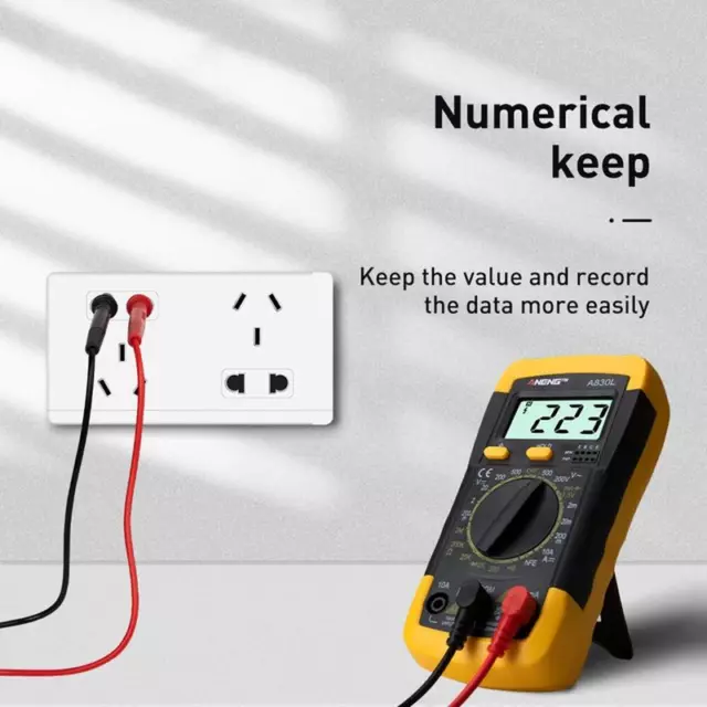 Multimètre Numérique LCD Avec Fonction Buzzer, Testeur De Courant Multipolaroid,