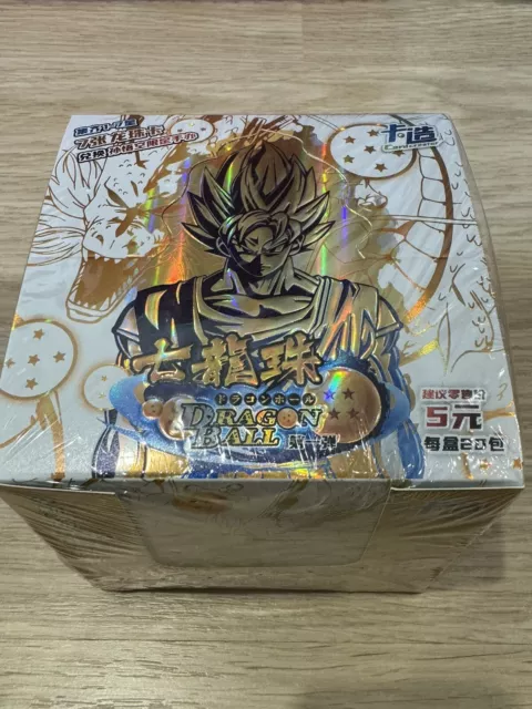 Dragon Ball Super Sealed White Cubic Booster Box Goku Manga Collectible CCG