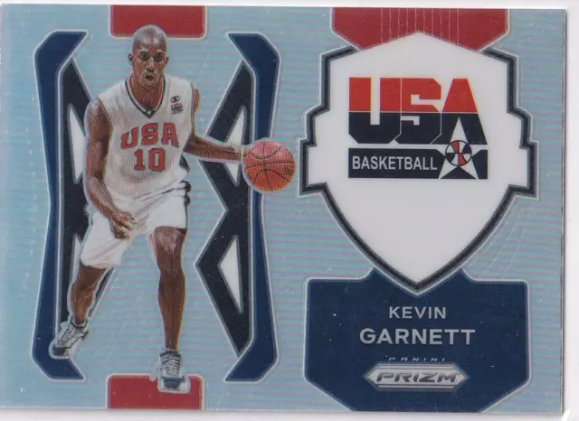 2021-22 Panini Prizm NBA Basketball Numéro 7 Kevin Garnett Silver USA Basketball