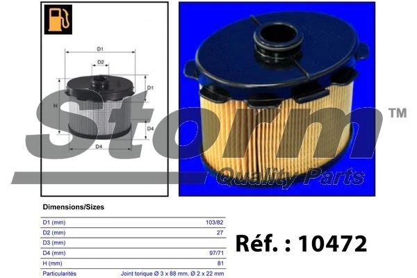 FILTRE à CARBURANT PEUGEOT 206 3/5 PORTES 1.9 D,306 1.9 D,CITROËN XSARA 1.9 D