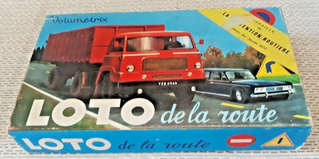 Jeu Loto De La Route Volumétrix - Médaille Prévention Routière 1972 - Bon état