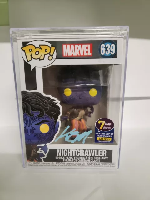 Funko Pop Vinyl Nightcrawler #639 Signed By Kodi Smit-McPhee + Hard Stack