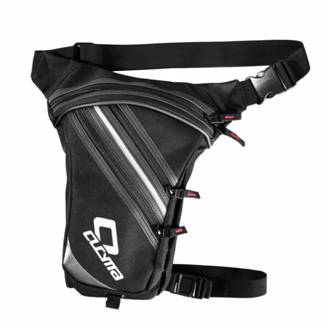 Black Drop Bag Leg Bag Outdoor Bike Camping Travel Cycling Thigh Pack Waist Bag