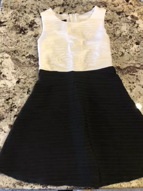 By By Girls Dress, Black/White, Size 7