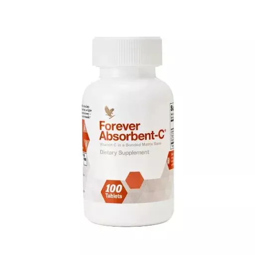 FOREVER ABSORBENT C 100Tab Support healthy skin teeth gums Immune function x 1Pc