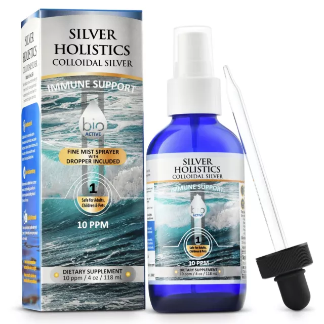 Silver Holistics The Best Nano Colloidal Ionic Silver Supplement Solution Liquid