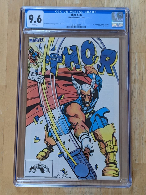 Thor #337 CGC 9.6 Marvel 1983 White Pages 1st Beta Ray Bill MCU Simonson Cover