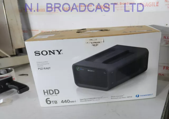 Sony 6tb professional hard drive RAID system (psz-ra6t)  USB 3.1 / thunderbolt 2