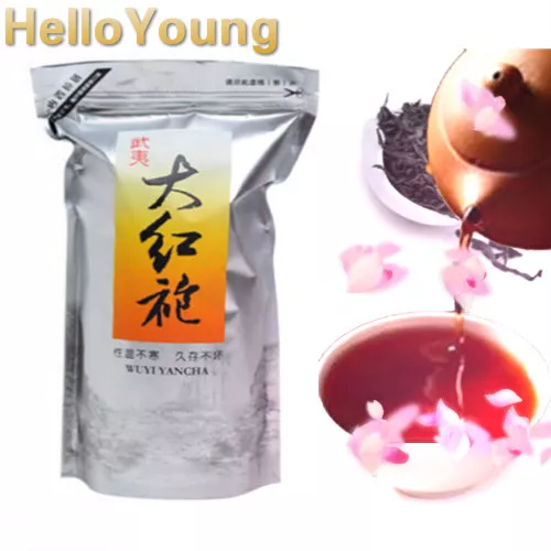 250g Da Hong Pao Tea Big Red Robe Tea Black Tea Oolong Dahongpao Wuyi Rock Tea 茶