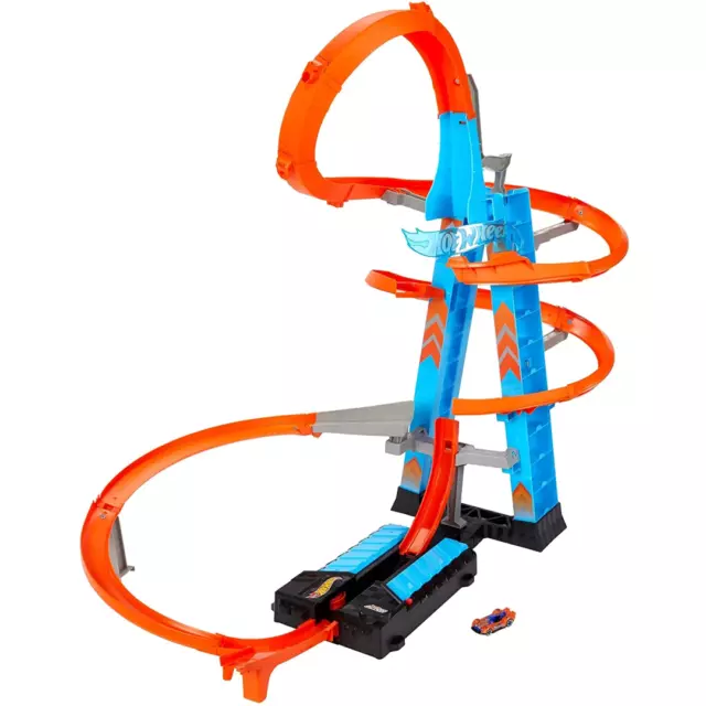 Hot Wheels Gleisset Sky Crash Tower Bwe 83cm hoch für Crashs Neu Set Mattel