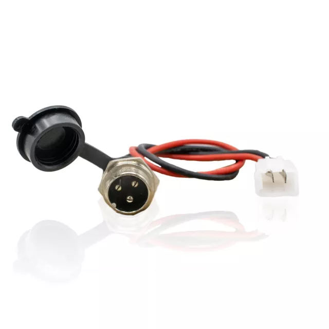 3-Prong Charging Socket 2 Wire For Mongoose Dirt Grinder Electric Atv Kids Quad