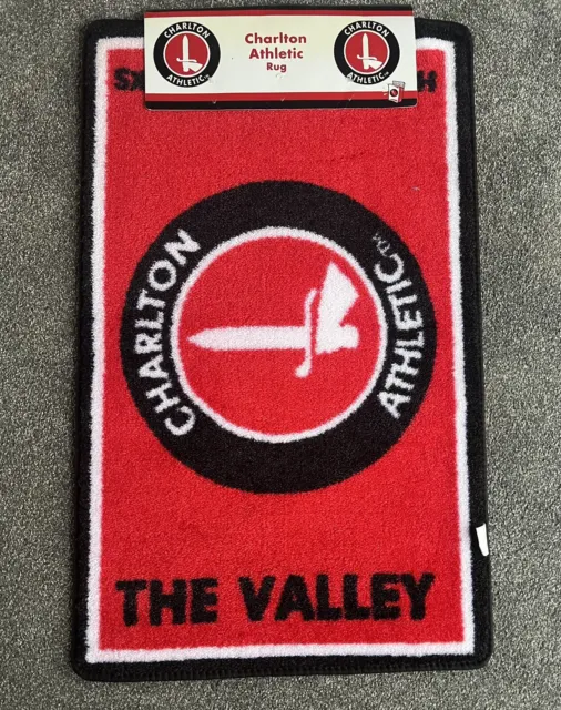 CHARLTON ATHLETIC FC FOOTBALL WASHABLE RUG/MAT 50x80cm THE VALLEY