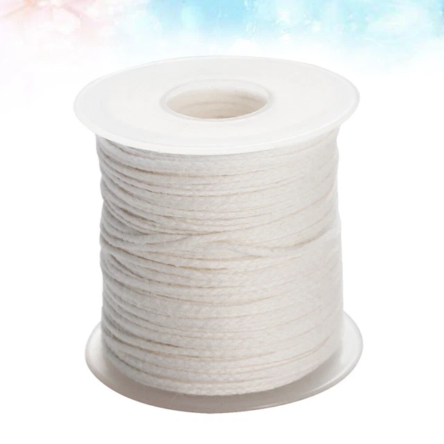 Mèches De Rechange En Fibre De Verre Pour Bougies à Huile - Largeur 6mm, Longueur 10m, Blanc, Sans Fumée