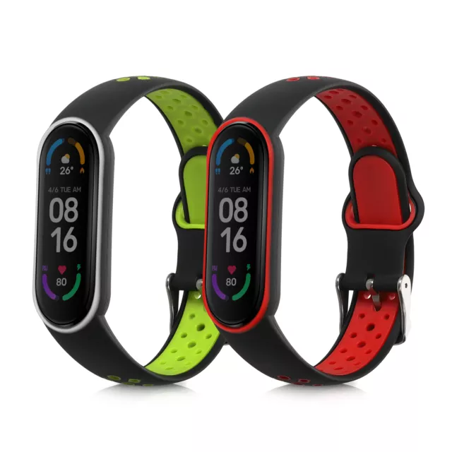 2x Pulsera de repuesto para Xiaomi Mi Smart Band 6 Mi Band 6 Band 5