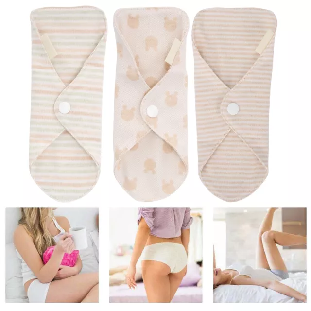 Women Cotton Menstrual Period Pads Sanitary Panty Liner Reusable Washable