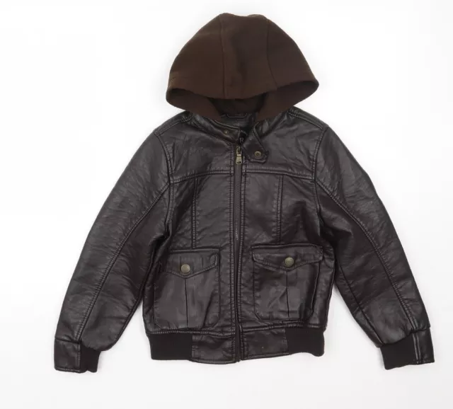 Urban Republic Girls Brown Jacket Coat Size 7 Years Zip