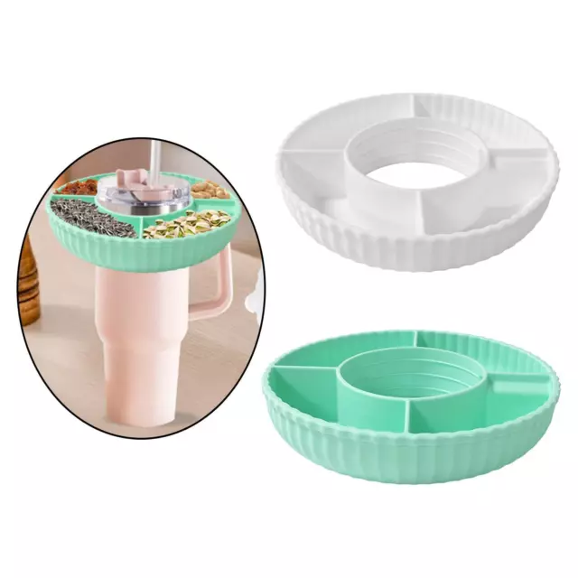 Cup Silicone Snack Bowl Resuable Snack Holder for Travel Home Birthday Party