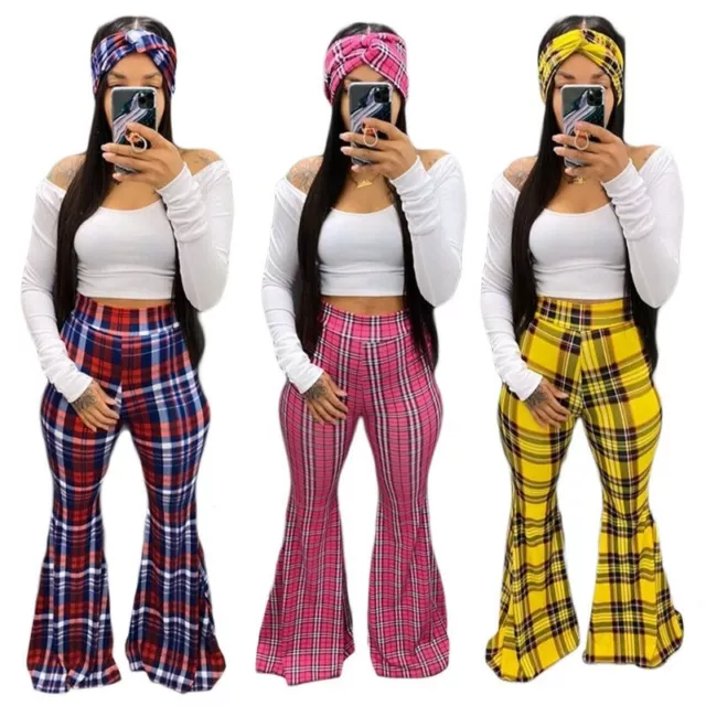 3 Piece Outfit Women Sets Bodycon Matching Set Crop Top Flared Pants Scarf