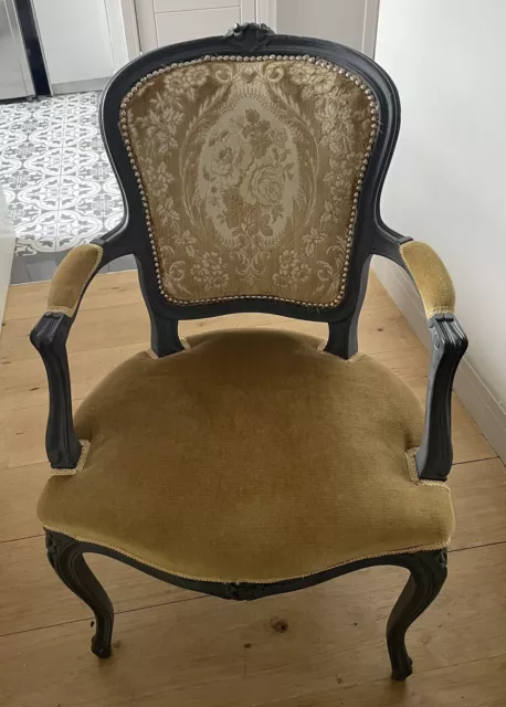 Two French style carver chairs with arms