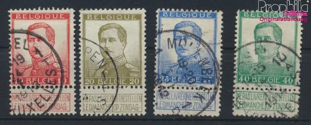 Belgique 100I-103I oblitéré 1912 albert (9822699