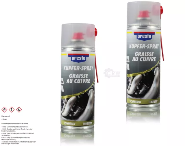 Spray cuivre Presto 400ml (Aérosol)