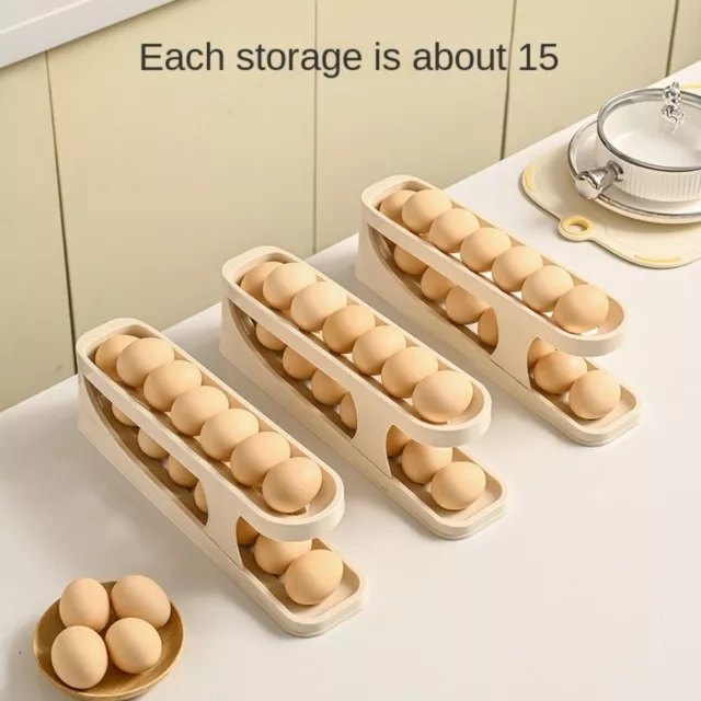 Space Saving Refrigerator Egg Storage Box Large Capacity Egg Storage Rack