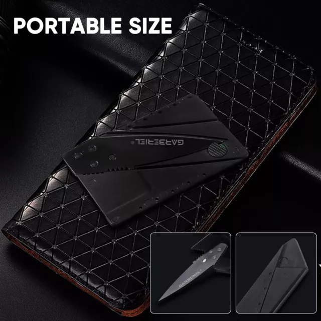 Lot  Portable Credit Card Knives Folding Wallet Thin Pocket Survival Micro Knife 3