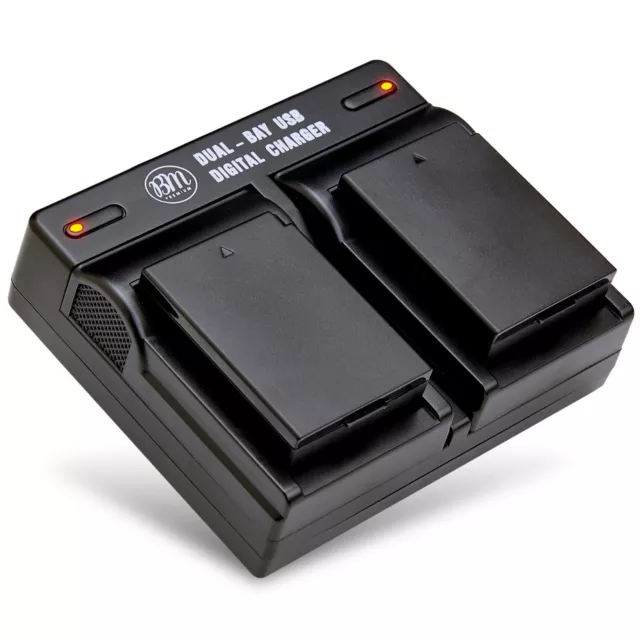 BM Premium Battery (2-Pack) and Dual Charger for Canon LP-E10