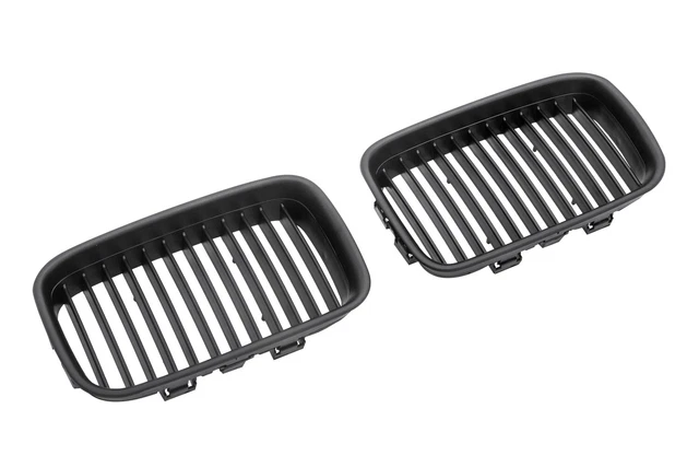 Calandre Noire Mate Pour BMW Série 1 E81 E82 E87 E88 - En Plastique ABS - Remplacement D'origine