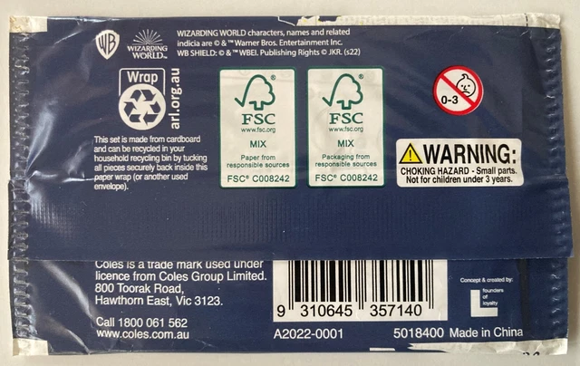 8 UNOPENED COLES Magical Builders 2022 Harry Potter Fantastic Beast