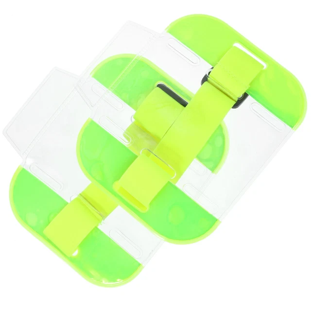 2Pcs  Arm Badge Holders Armband ID Cards Holders Badge Protective Covers Worker